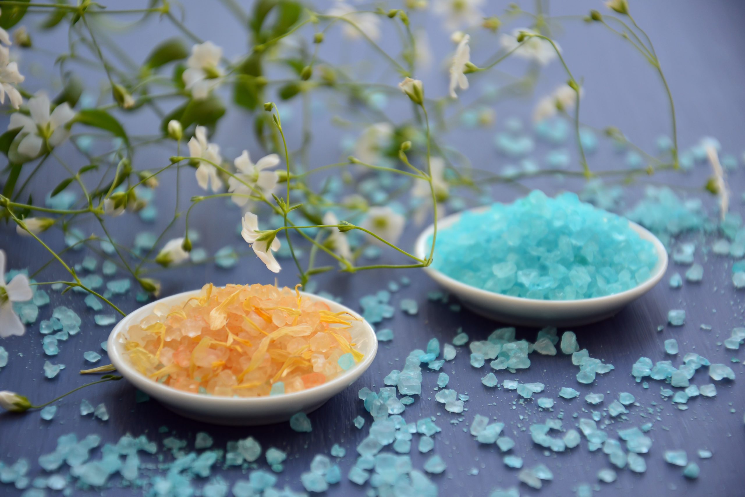 Soluble salt and insoluble salt